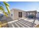 Private backyard with pergola, patio, and landscaping at 547 Richburg St, The Villages, FL 32162