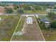 Aerial view of property highlighting lot size and home location at 25013 Van Buren St, Astatula, FL 34705