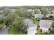 Scenic aerial shot showcases a well-maintained home nestled among lush trees in a tranquil neighborhood at 4088 Kingsley St, Clermont, FL 34711
