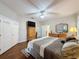 Large main bedroom with hardwood floors and walk-in closet at 4088 Kingsley St, Clermont, FL 34711