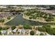 Aerial view of property near lush landscaping, golf course and many local amenities at 956 Chula Ct, The Villages, FL 32159