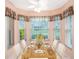 Dining room featuring modern table set with window views at 22204 Caledonia Dr, Leesburg, FL 34748