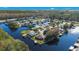 Bird's-eye view of waterfront community at 26701 Bimini Dr, Tavares, FL 32778