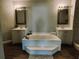 Elegant bathroom with double vanity and soaking tub at 33710 Linda Ln, Leesburg, FL 34788