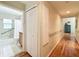 Bathroom with shower/tub combo and linen closet at 1415 E 9Th Ave, Mount Dora, FL 32757