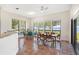 Inviting dining room with views of the water, perfect for entertaining and Gathering gatherings at 38230 Yale Cir, Leesburg, FL 34788
