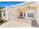 Inviting front porch with tiled flooring and decorative lighting at 5009 Harbor Hts, Lady Lake, FL 32159