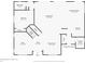 First floor plan showing the layout of the kitchen, living room, and bedroom at 4236 Fawn Meadows Cir, Clermont, FL 34711