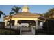 Charming gazebo with seating, perfect for relaxing and enjoying the views in the community at 1063 Mesa Verde Ct, Clermont, FL 34711