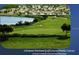 Scenic golf course view surrounded by lush greenery, mature trees and tranquil lake at 1063 Mesa Verde Ct, Clermont, FL 34711
