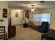 Open living space with large window for natural light and a view into the dining area at 1344 Cr 437, Lake Panasoffkee, FL 33538