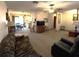 Open-concept living room seamlessly connects to the dining area and kitchen, offering a spacious feel at 1344 Cr 437, Lake Panasoffkee, FL 33538