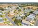 Aerial view of a quiet neighborhood with tree-lined streets at 1201 De La Fuente Ct, The Villages, FL 32162