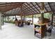 Covered workshop area with ample space for tools and equipment at 3140 Se 23Rd Pl, Sumterville, FL 33585