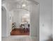 Dining area with hardwood floors and sliding doors to patio at 4351 Hammersmith Dr, Clermont, FL 34711