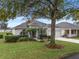 One-story home with landscaped yard and two-car garage at 4351 Hammersmith Dr, Clermont, FL 34711