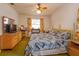 Large main bedroom with vintage furniture and green carpet at 530 Mar Nan Mar Place, Clermont, FL 34711