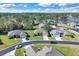 Aerial view of the neighborhood showcasing well-maintained homes, lush landscaping and serene streetscapes at 8 Diamond Club Rd, Ocala, FL 34472