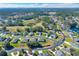 Aerial view of the neighborhood showcasing well-maintained homes, green spaces, and serene surroundings at 8 Diamond Club Rd, Ocala, FL 34472