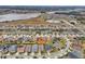 Aerial view showcasing a home's location in a community at 537 Narrow View Ln, Groveland, FL 34736