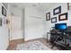 Spacious home office with double closet and wood-look floors at 537 Narrow View Ln, Groveland, FL 34736