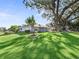 Well landscaped front yard with beautiful shade trees and a single story home on a large lot at 11584 Se 175Th St, Summerfield, FL 34491