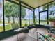 Relaxing screened porch overlooking the golf course at 1710 Hilton Head Blvd, The Villages, FL 32159