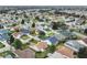 Expansive aerial view of a suburban neighborhood showcasing various home styles and verdant landscaping at 17848 Se 87Th Bourne Ave, The Villages, FL 32162