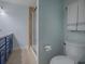 This bathroom offers a vanity, a toilet and a standing shower at 2247 Cypress Cove Dr # E2, Tavares, FL 32778
