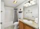 Simple bathroom with shower/tub combo and updated vanity at 2907 Barboza Dr, The Villages, FL 32162