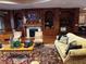 Elegant clubhouse with a fireplace and seating area at 3615 Conroy Rd # 614, Orlando, FL 32839