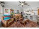 Open concept living room with kitchen view at 3615 Conroy Rd # 614, Orlando, FL 32839