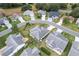 Community overview showcasing a cul-de-sac with single-Gathering homes at 603 San Pedro Dr, Lady Lake, FL 32159