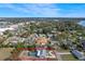 Bird's eye view of house, showcasing backyard oasis with pool at 1033 Shore Acres Rd, Mount Dora, FL 32757