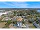 Aerial view of house, showcasing backyard oasis with pool at 1033 Shore Acres Rd, Mount Dora, FL 32757