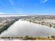 Aerial view of waterfront 55+ community at 1559 Nassau Cir, Tavares, FL 32778