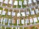 Aerial view of a neighborhood in a 55+ community at 1559 Nassau Cir, Tavares, FL 32778