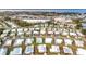 Aerial view of mobile home community near water at 1559 Nassau Cir, Tavares, FL 32778