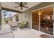 Spacious screened porch with access to the dining room at 17466 Se 75Th Coachman Ct, The Villages, FL 32162
