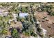 Aerial view of barn and surrounding land at 26650 Pelican St, Eustis, FL 32736