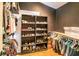 Large walk-in closet with ample hanging and shelving space for shoes at 26650 Pelican St, Eustis, FL 32736