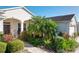 Landscaped front yard with palm tree and walkway at 27103 Camerons Run, Leesburg, FL 34748