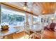 Cozy dining area with a wooden table and access to a deck at 422 W 11Th Ave, Mount Dora, FL 32757