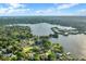 Breathtaking aerial perspective of lakes and islands, surrounded by trees and homes at 624 Maple Oak Cir # 108, Altamonte Springs, FL 32701