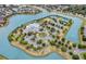 Community overview with pool, tennis courts, and lake at 8592 Hempstead Way, Mount Dora, FL 32757