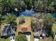 Aerial view of house and surrounding area at 880 Vindale Rd, Tavares, FL 32778