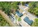 Stunning aerial view of new construction homes surrounded by lush greenery at 91 Locust Loop, Ocala, FL 34472