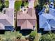 Aerial view of a house and surrounding neighborhood at 16914 Se 96Th Chapelwood Cir, The Villages, FL 32162