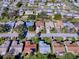 Aerial view of single-Gathering home in residential neighborhood at 16914 Se 96Th Chapelwood Cir, The Villages, FL 32162