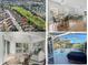Real estate collage showcasing aerial view, living area, lanai, and pool at 3213 Archer Ave, The Villages, FL 32162